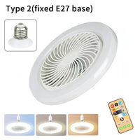 Ceiling Fan With Remote Control Lighting E27 Conversion Base 85-265v Lighting Base Suitable for Bedroom and Living