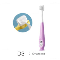 Children U-Shape Toothbrush 360-Degree Oral Cleaning Kids Tooth Brush Soft Million Nano Bristle Silicone Baby Finger Teether